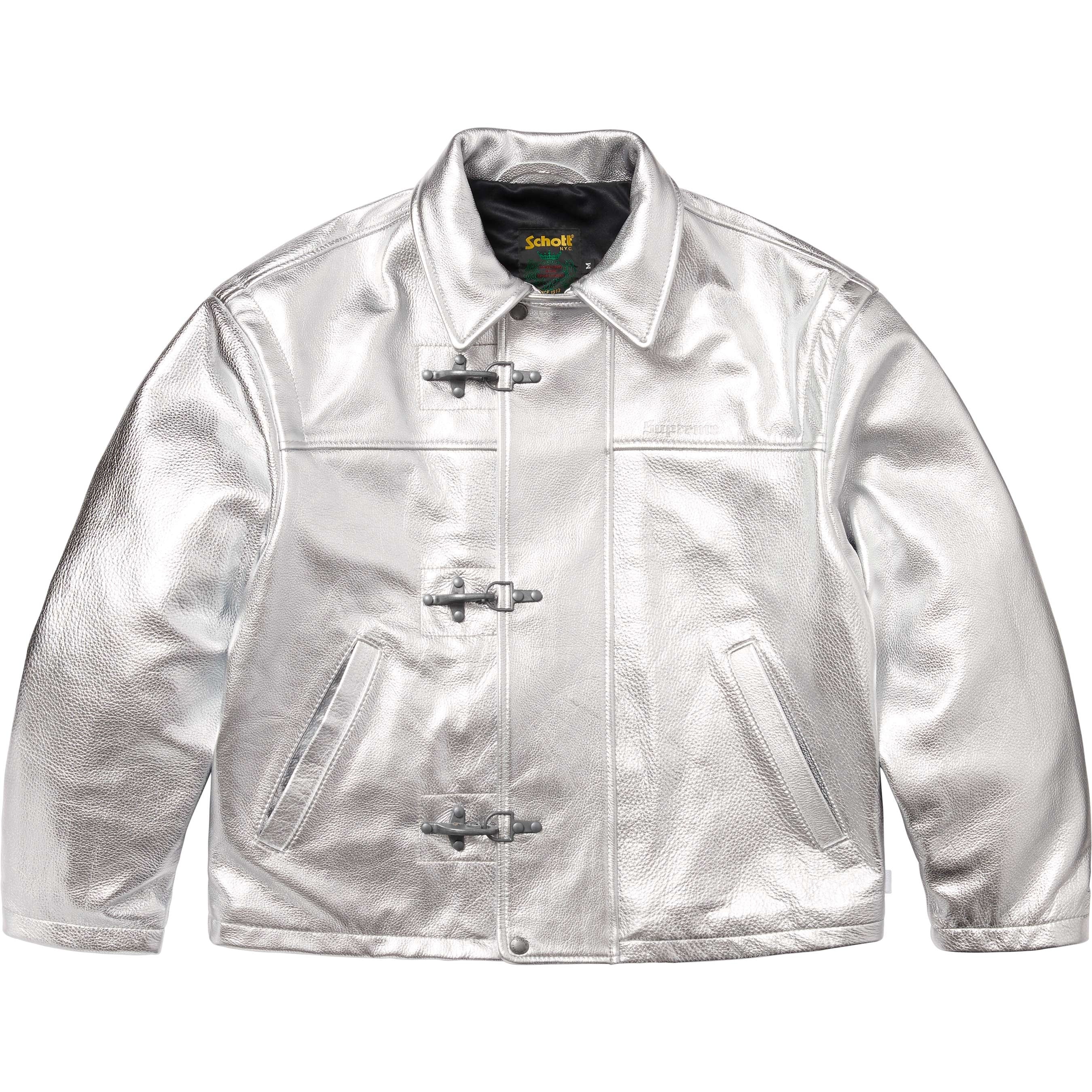 Supreme®/Schott® Leather Clip Jacket view 12